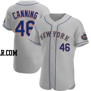 Griffin Canning Men's New York Mets Gray Authentic Road Jersey