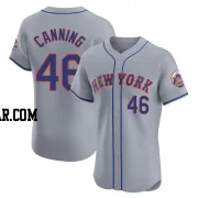 Griffin Canning Men's New York Mets Gray Elite Road Jersey