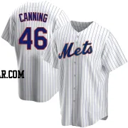 Griffin Canning Men's New York Mets White Replica Home Jersey