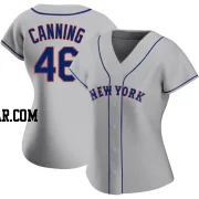 Griffin Canning Women's New York Mets Gray Authentic Road Jersey