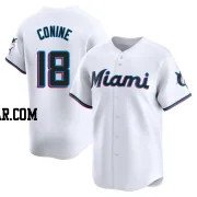 Griffin Conine Men's Miami Marlins White Limited Home Jersey