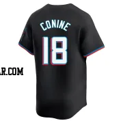 Griffin Conine Youth Miami Marlins Black Limited Alternate Jersey