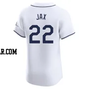 Griffin Jax Men's Tampa Bay Rays White Elite Home Jersey