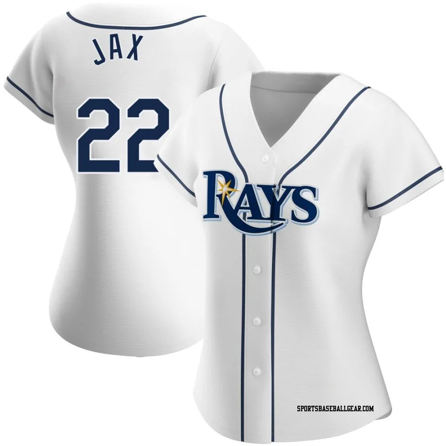Griffin Jax Women's Tampa Bay Rays White Authentic Home Jersey