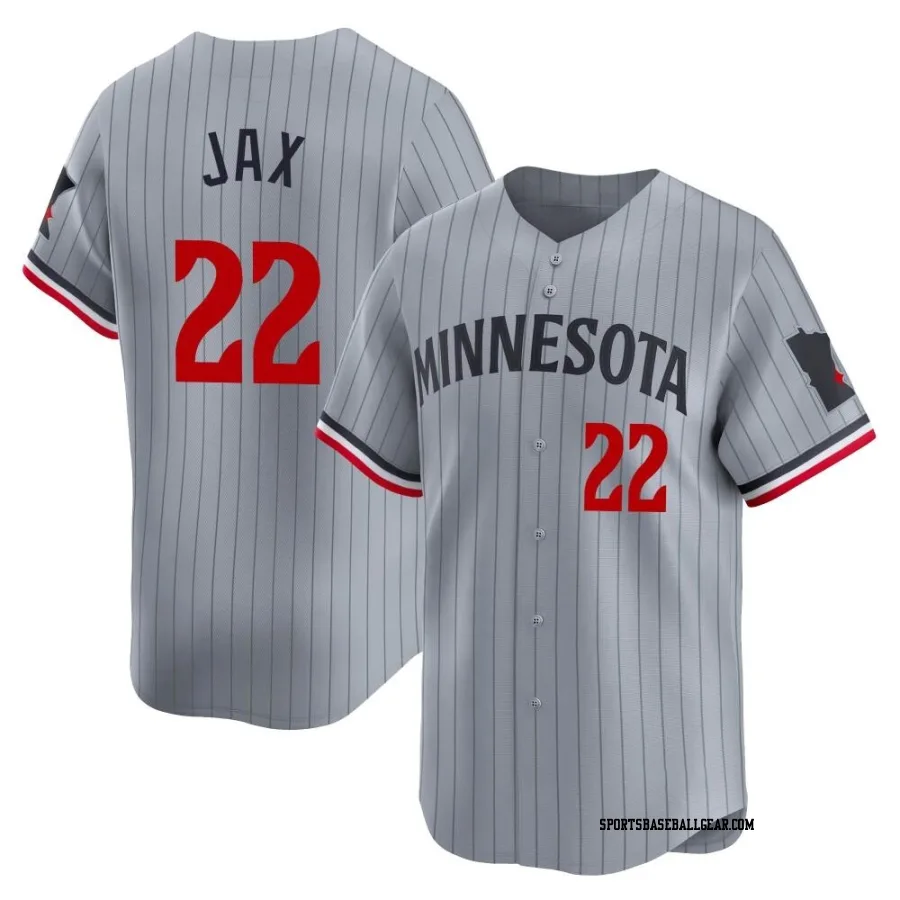 Griffin Jax Youth Minnesota Twins Gray Limited Road Jersey