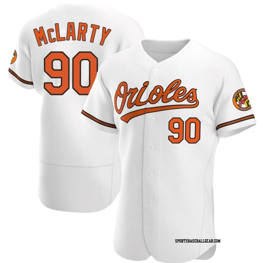Griffin McLarty Men's Baltimore Orioles White Authentic Home Jersey