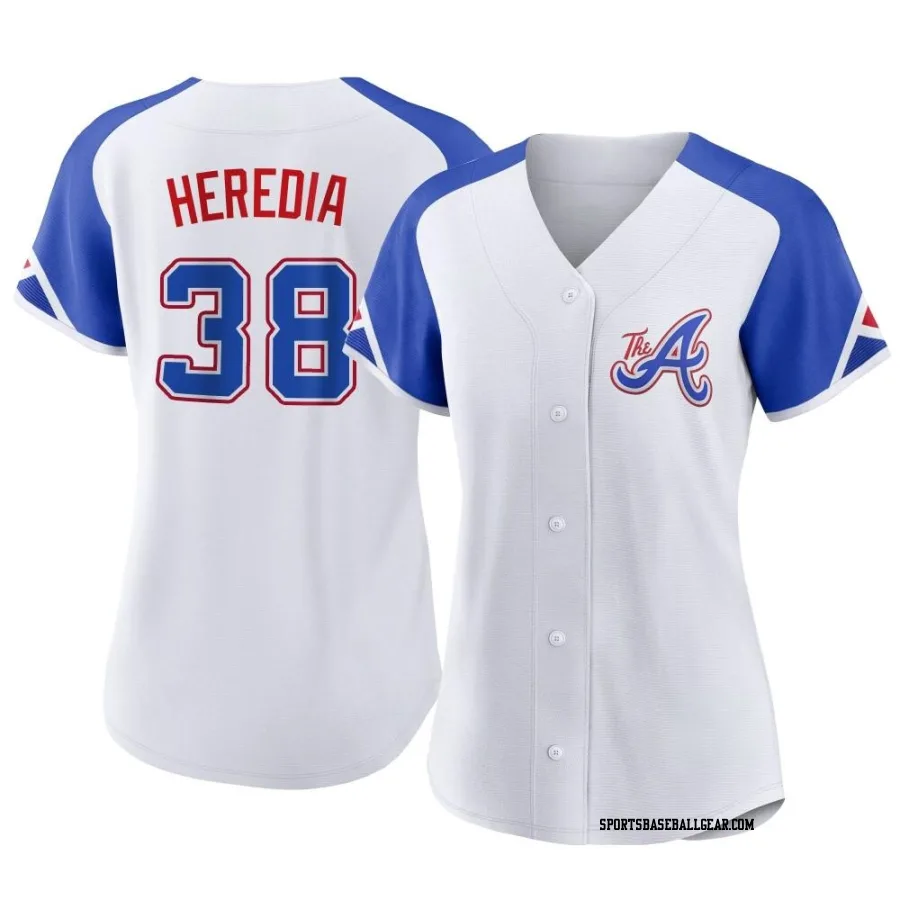 Guillermo Heredia Women's Atlanta Braves White Authentic 2023 City Connect Jersey