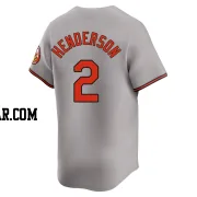 Gunnar Henderson Men's Baltimore Orioles Gray Limited Road Jersey