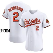 Gunnar Henderson Men's Baltimore Orioles White Elite Home Jersey