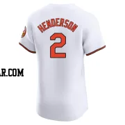 Gunnar Henderson Men's Baltimore Orioles White Elite Home Jersey