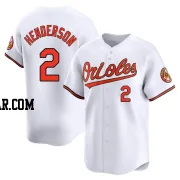 Gunnar Henderson Youth Baltimore Orioles White Limited Home Jersey