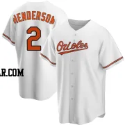 Gunnar Henderson Youth Baltimore Orioles White Replica Home Jersey