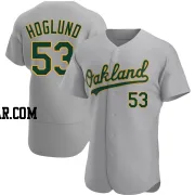 Gunnar Hoglund Men's Oakland Athletics Gray Authentic Road Jersey
