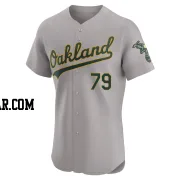Gunnar Hoglund Men's Oakland Athletics Gray Elite Road Jersey