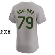 Gunnar Hoglund Men's Oakland Athletics Gray Elite Road Jersey