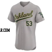 Gunnar Hoglund Men's Oakland Athletics Gray Elite Road Jersey