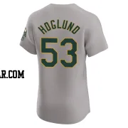 Gunnar Hoglund Men's Oakland Athletics Gray Elite Road Jersey
