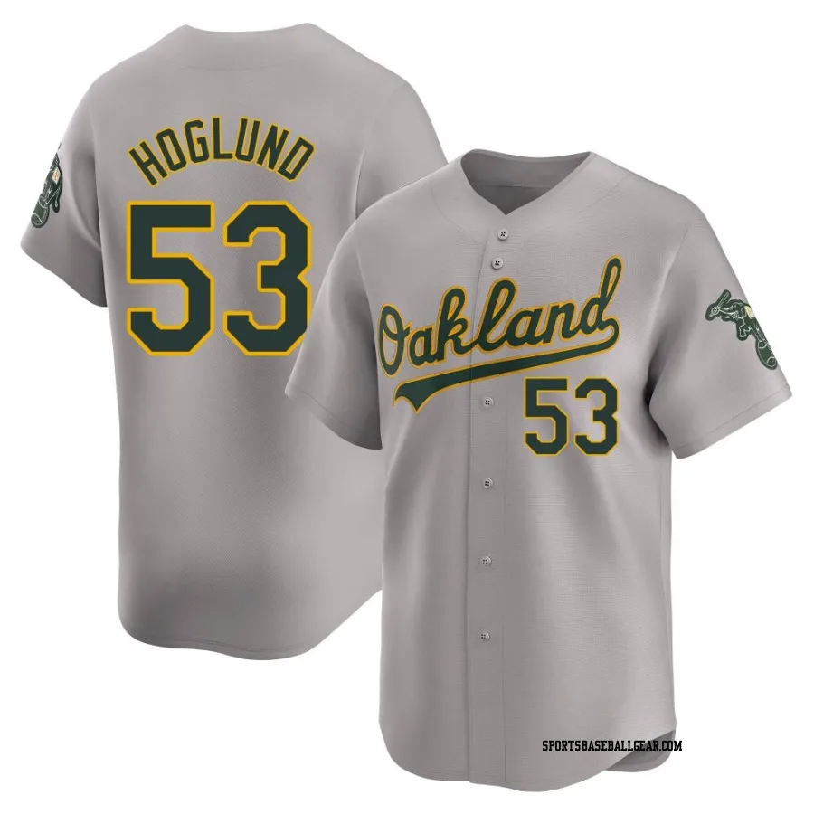 Gunnar Hoglund Men's Oakland Athletics Gray Limited Away Jersey