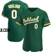 Gunnar Hoglund Men's Oakland Athletics Green Authentic Kelly Alternate Jersey