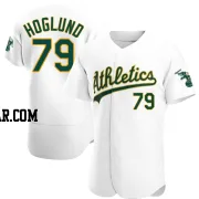 Gunnar Hoglund Men's Oakland Athletics White Authentic Home Jersey
