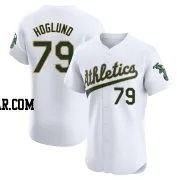 Gunnar Hoglund Men's Oakland Athletics White Elite Home Jersey