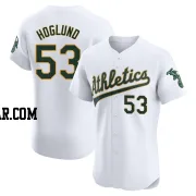 Gunnar Hoglund Men's Oakland Athletics White Elite Home Jersey