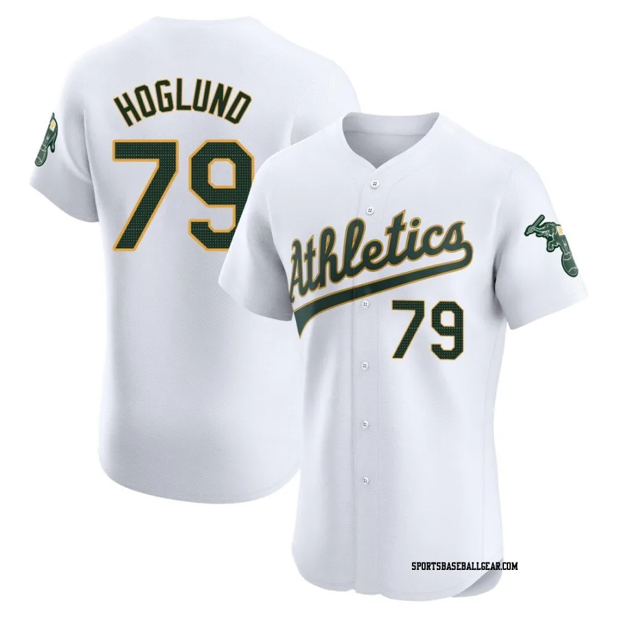 Gunnar Hoglund Men's Oakland Athletics White Elite Home Jersey