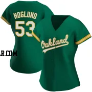 Gunnar Hoglund Women's Oakland Athletics Green Authentic Kelly Alternate Jersey