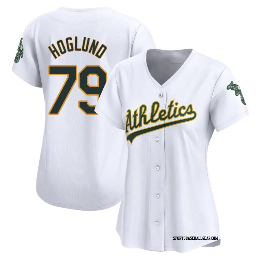 Gunnar Hoglund Women's Oakland Athletics White Limited Home Jersey