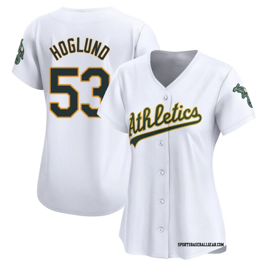 Gunnar Hoglund Women's Oakland Athletics White Limited Home Jersey