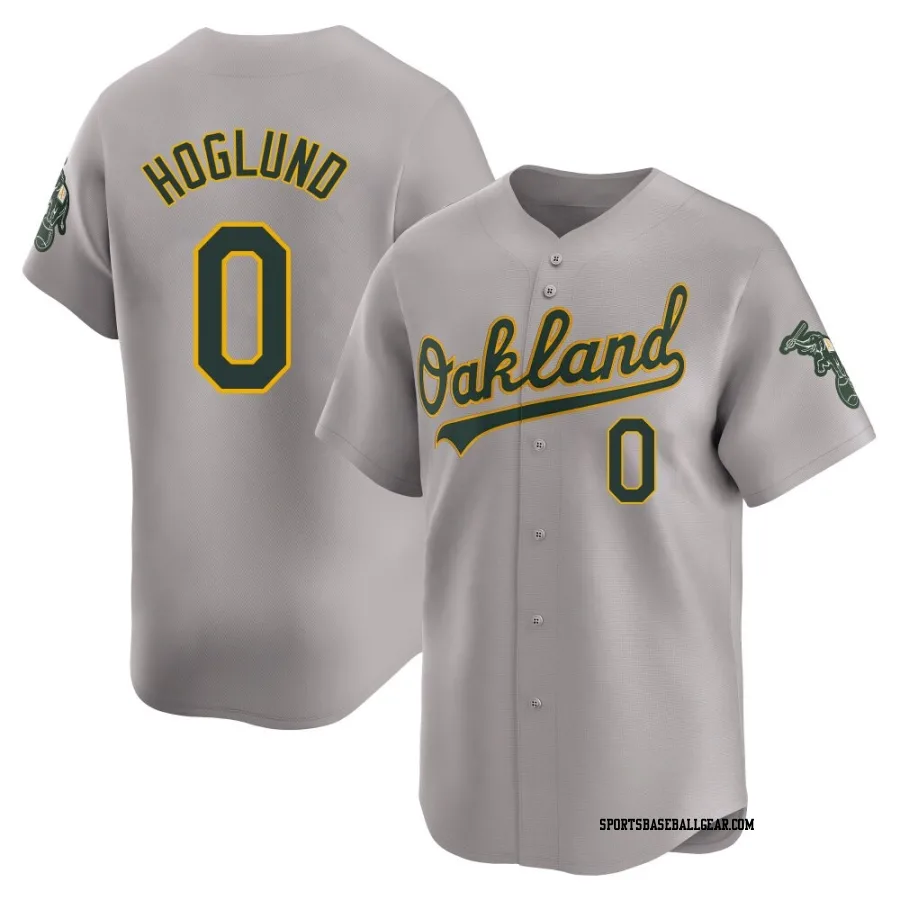 Gunnar Hoglund Youth Oakland Athletics Gray Limited Away Jersey