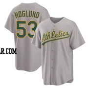 Gunnar Hoglund Youth Oakland Athletics Gray Replica Away 2.0 Jersey