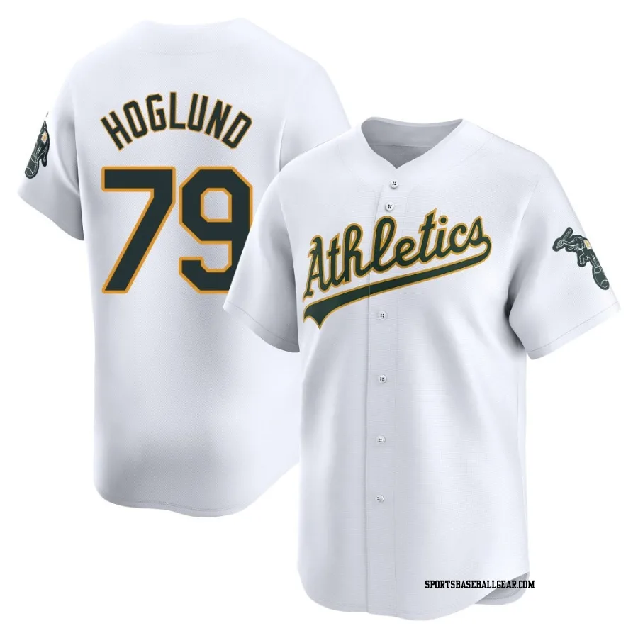 Gunnar Hoglund Youth Oakland Athletics White Limited Home Jersey