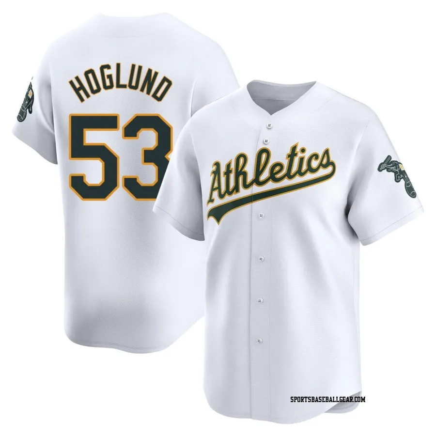 Gunnar Hoglund Youth Oakland Athletics White Limited Home Jersey