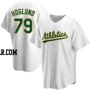 Gunnar Hoglund Youth Oakland Athletics White Replica Home Jersey
