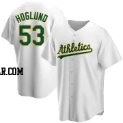 Gunnar Hoglund Youth Oakland Athletics White Replica Home Jersey