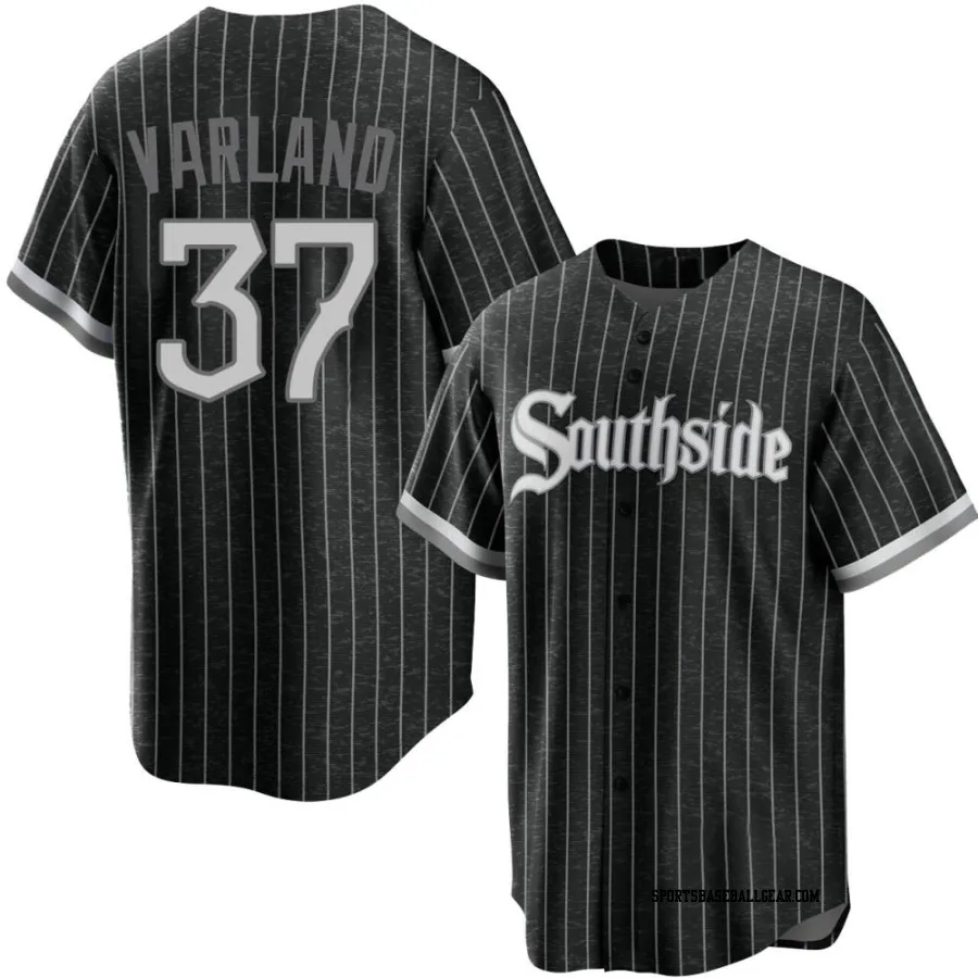 Gus Varland Men's Chicago White Sox Black Replica 2021 City Connect Jersey