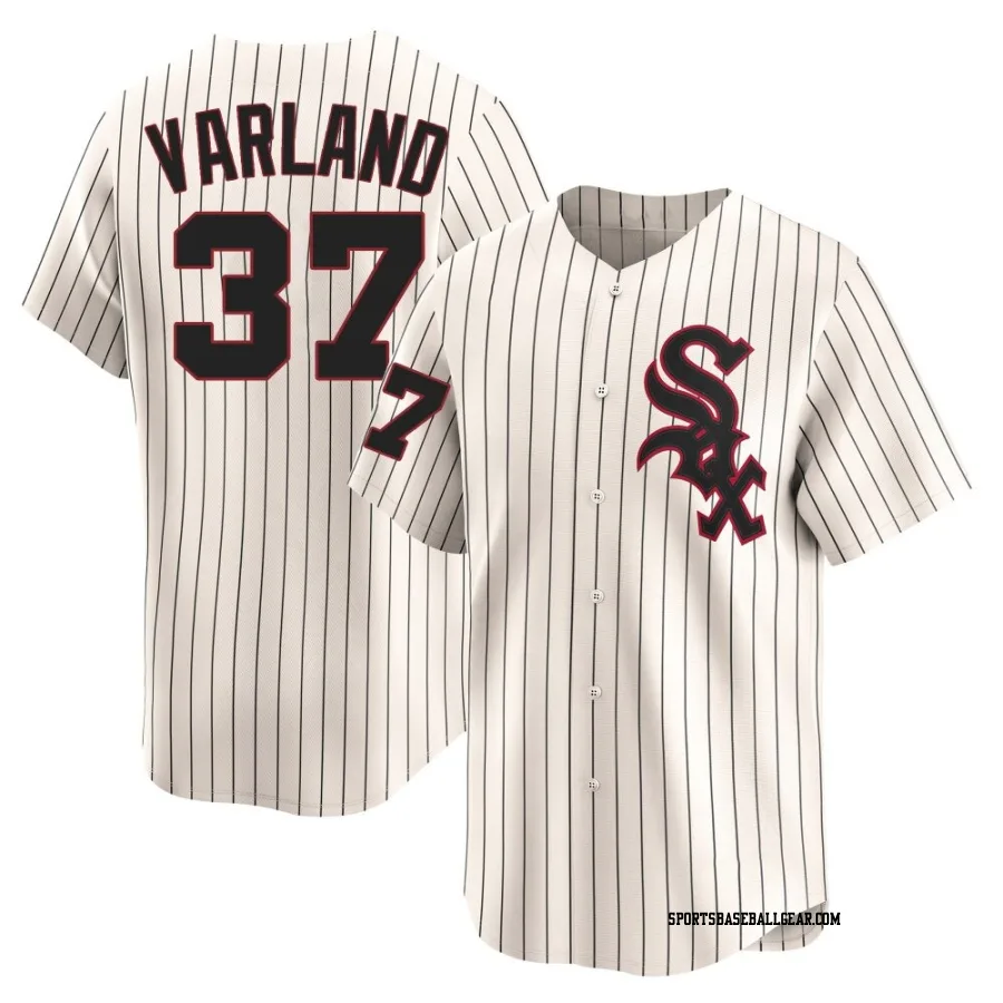 Gus Varland Men's Chicago White Sox Cream Limited Throwback Cooperstown Jersey