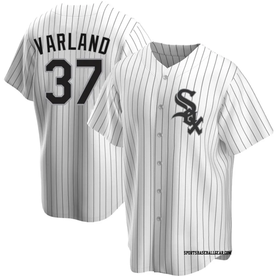 Gus Varland Youth Chicago White Sox White Replica Home Jersey