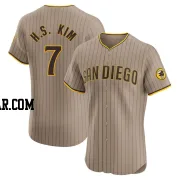 Ha-Seong Kim Men's San Diego Padres Brown Elite Alternate Jersey