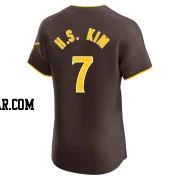 Ha-Seong Kim Men's San Diego Padres Brown Elite Road Vapor Premier Jersey