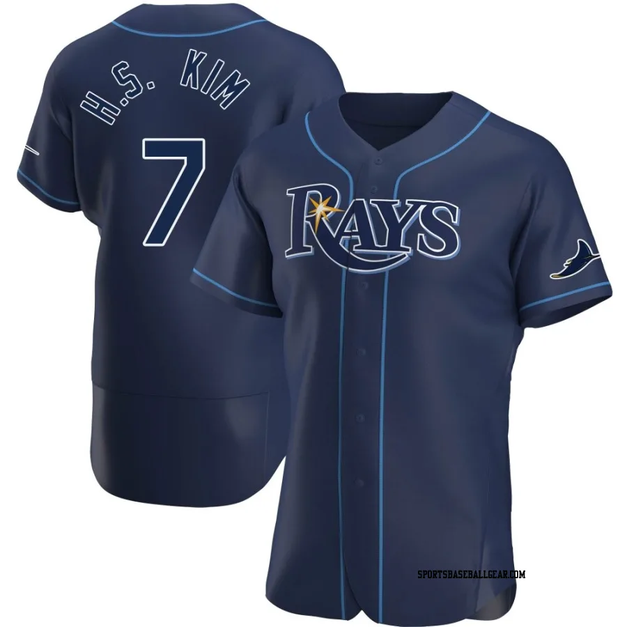 Ha-Seong Kim Men's Tampa Bay Rays Navy Authentic Alternate Jersey