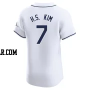 Ha-Seong Kim Men's Tampa Bay Rays White Elite Home Jersey
