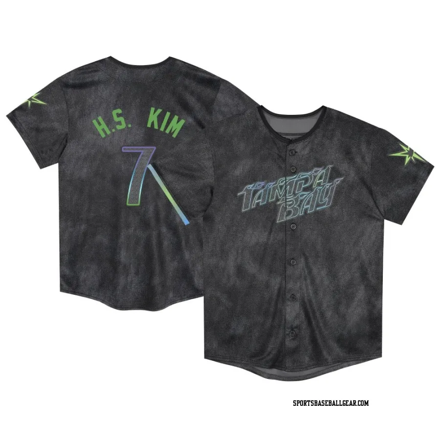Ha-Seong Kim Toddler Tampa Bay Rays Charcoal Limited 2024 City Connect Jersey