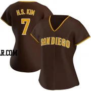 Ha-Seong Kim Women's San Diego Padres Brown Replica Road Jersey