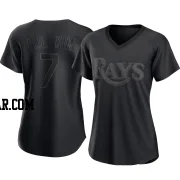 Ha-Seong Kim Women's Tampa Bay Rays Black Authentic Pitch Fashion Jersey