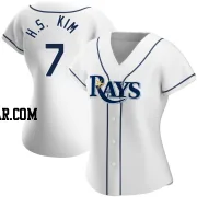 Ha-Seong Kim Women's Tampa Bay Rays White Replica Home Jersey