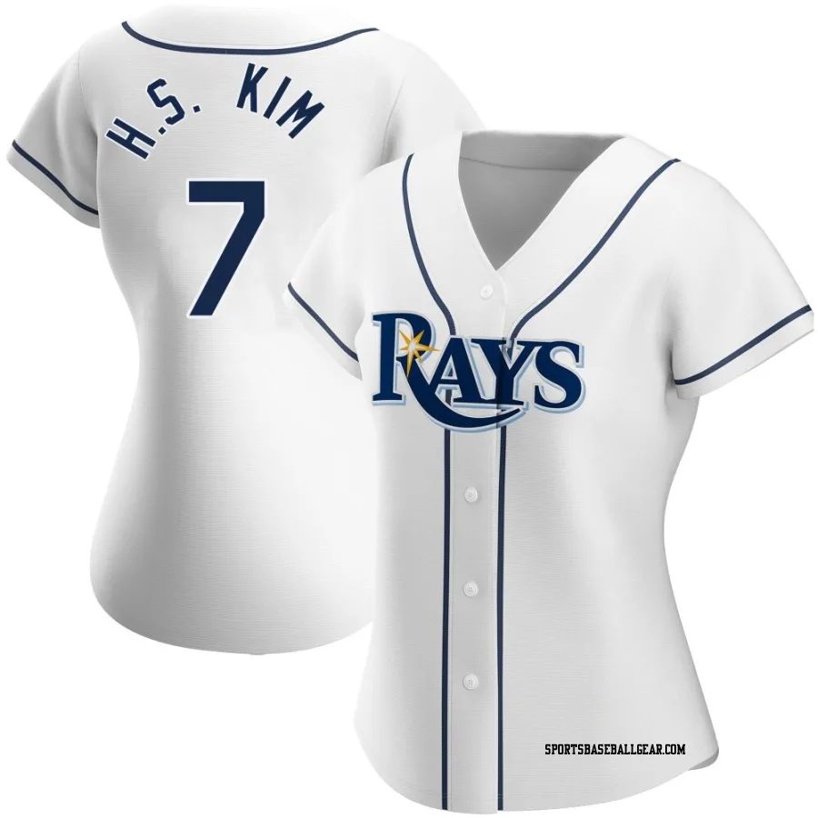 Ha-Seong Kim Women's Tampa Bay Rays White Replica Home Jersey