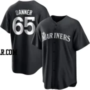 Hagen Danner Men's Seattle Mariners Black/White Replica Jersey