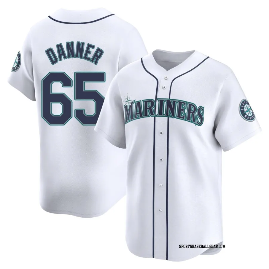 Hagen Danner Men's Seattle Mariners White Limited Home Jersey
